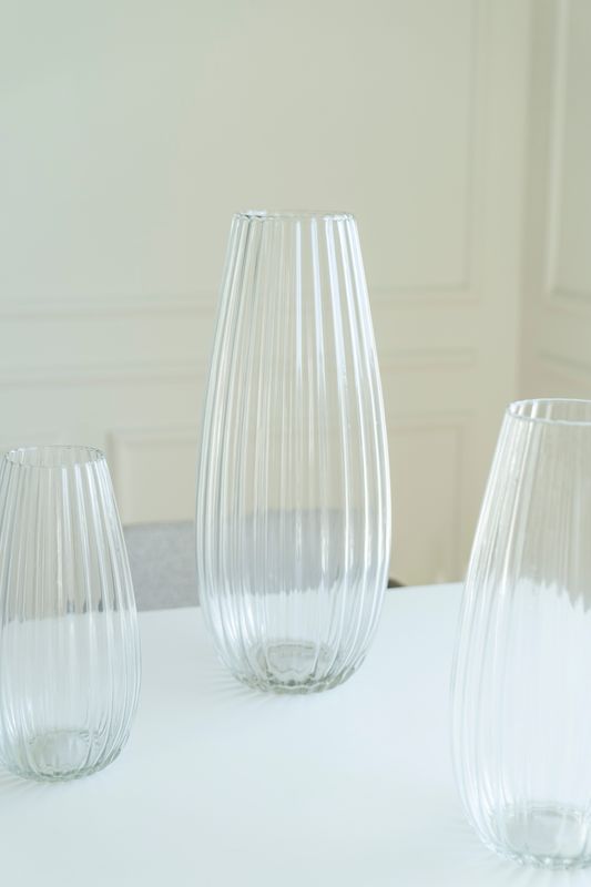 Glasvas 20x50cm