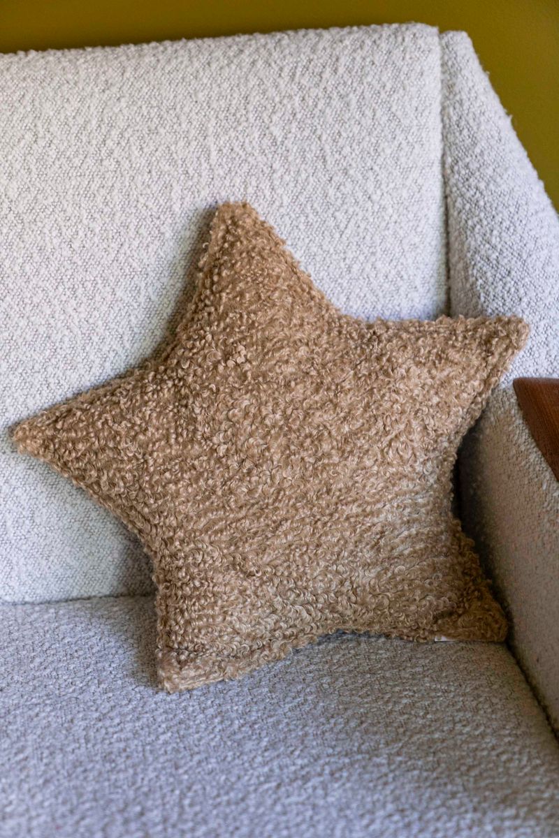 Kudde Stjärna 43x30cm - Beige