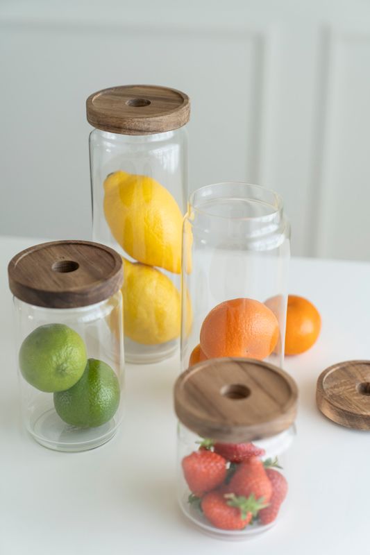 Glasburk m/ljushållare - 1500ml