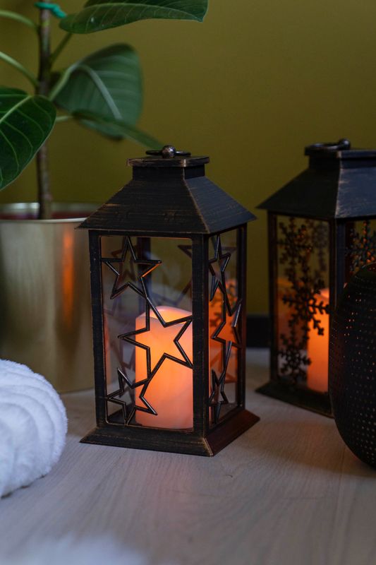 LED Lanterna 28cm - Stjärna
