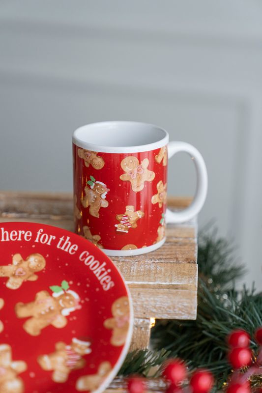 Presentset m/kopp och tallrik - Pepparkaka