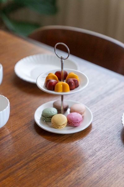 Huvudbild Våningsfat Porslin med två nivåer