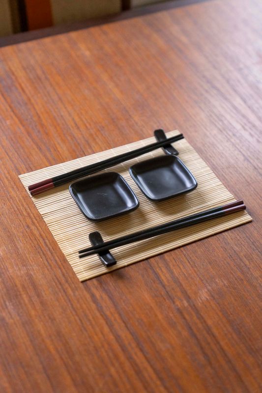 Sushi-set 7 delar Svart