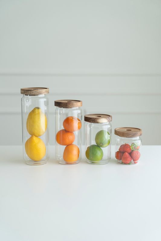 Glasburk m/ljushållare - 400ml