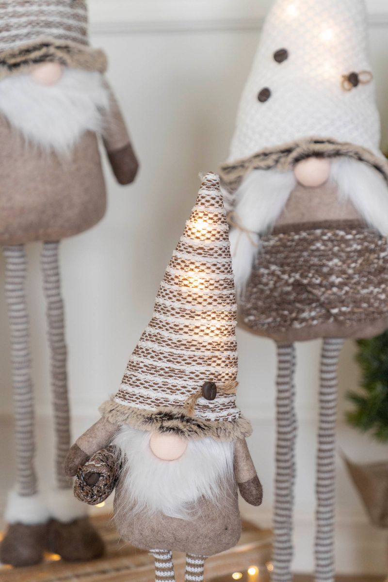 LED Tomte Teleskop Vit