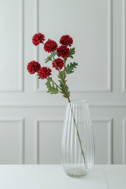 Hovedbilde Konstgjord Blomma Krysantemum 77cm - Röd