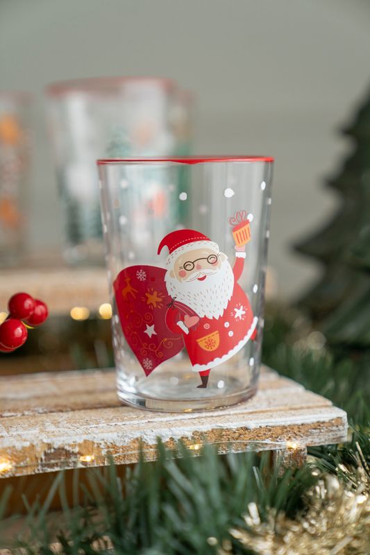 Dricksglas 500ml - Jultomte