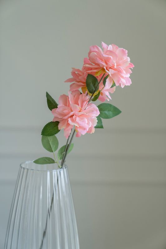 Konstgjord Blomma 66cm - Ljus Rosa