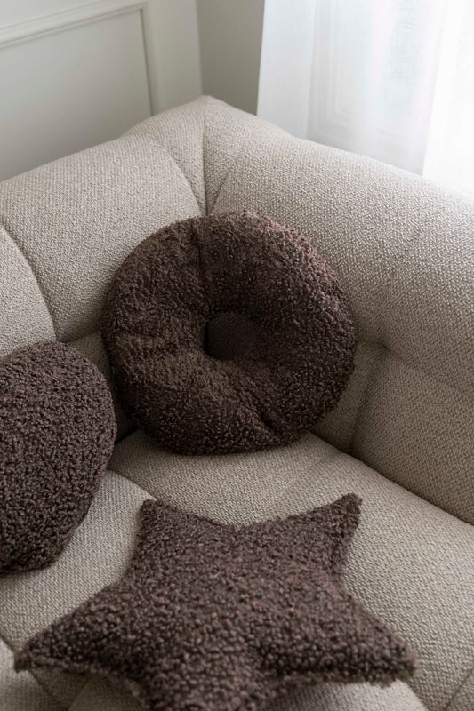 Kudde Donut 43x30cm - Brun