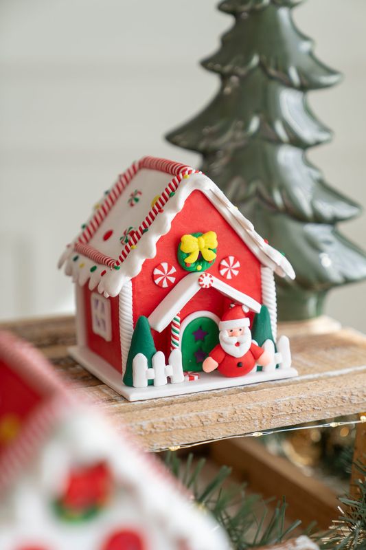 Pepparkakshus 14cm - Tomte