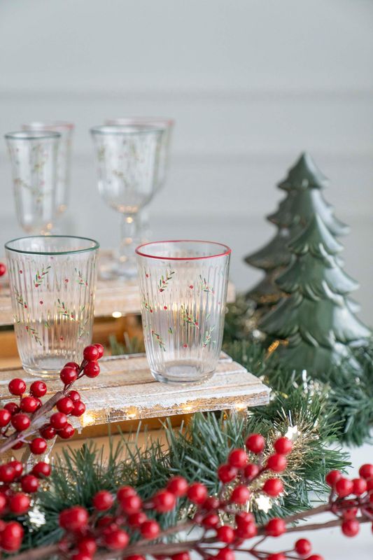 Mistel Glas 395ml - Röd