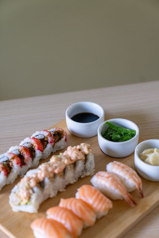 Sushiset med 3 skålar