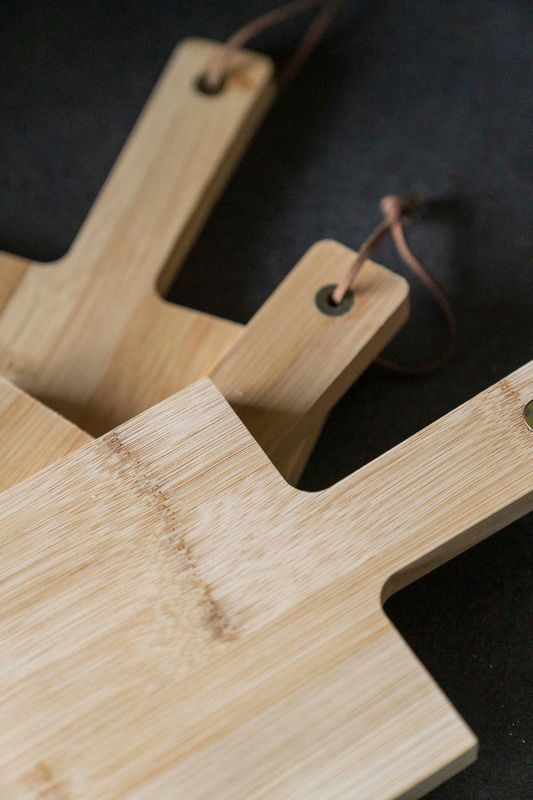 Bricka - Bambu 3-pack med handtag