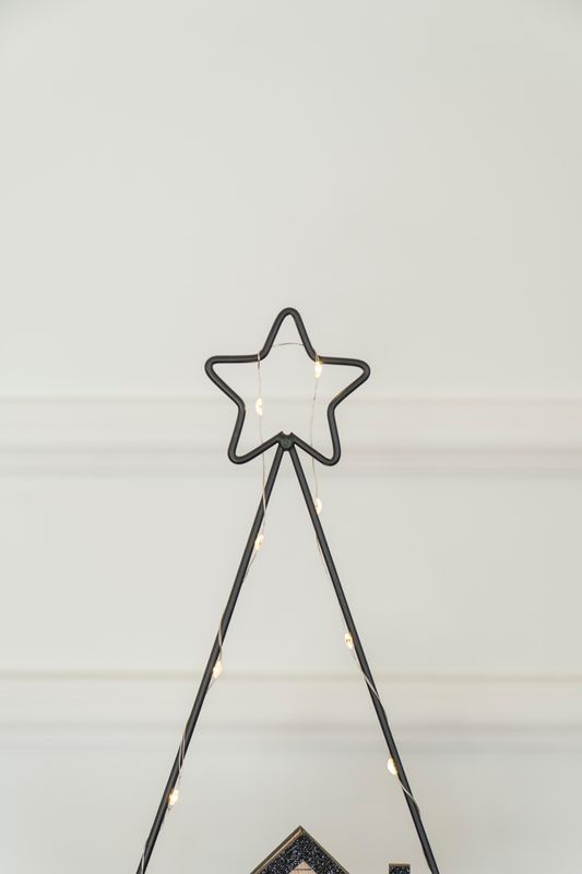 Hus med metallram 39cm - Version 3