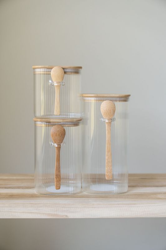 Glasburk m/sked 1150ml