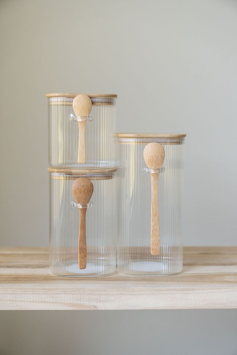 Glasburk m/sked 1150ml