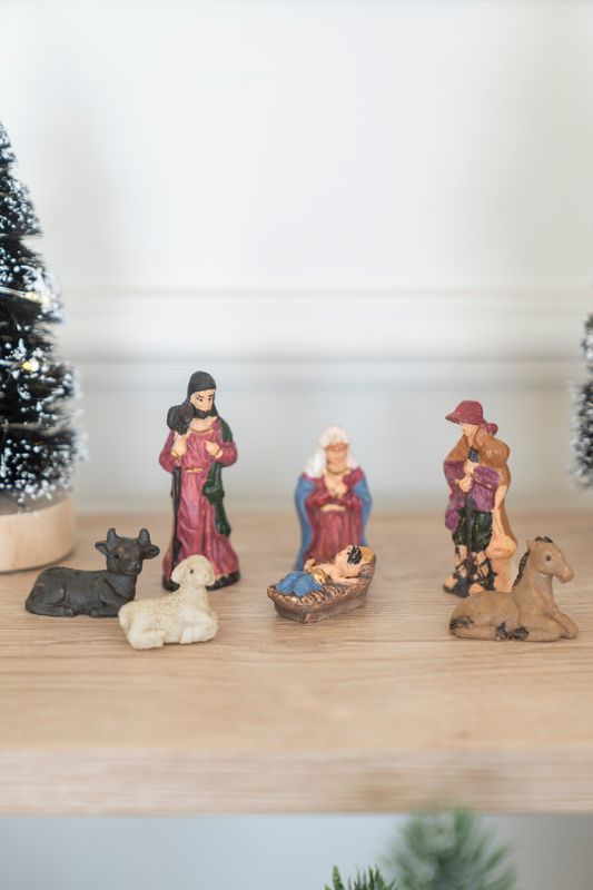 Julkrubba figurer 7pk