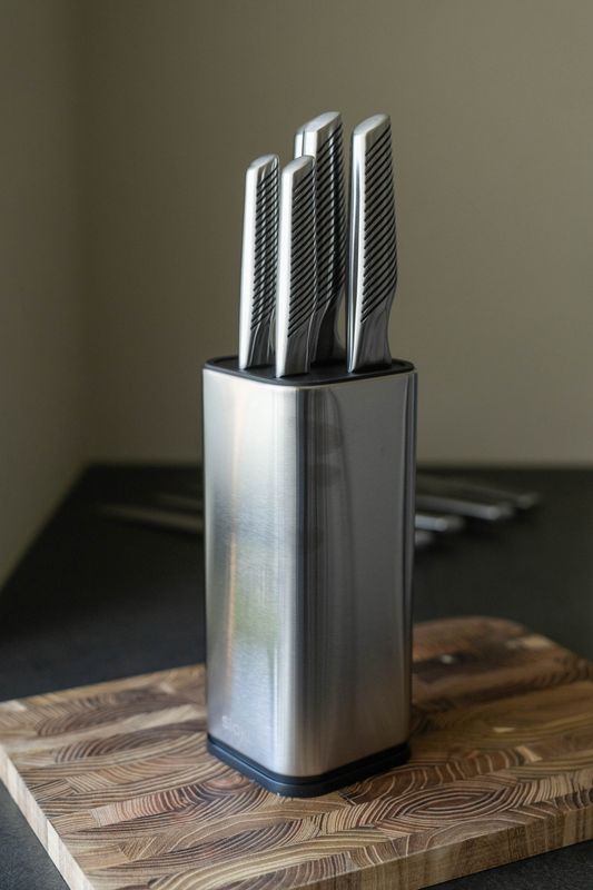 Knivset med knivblock