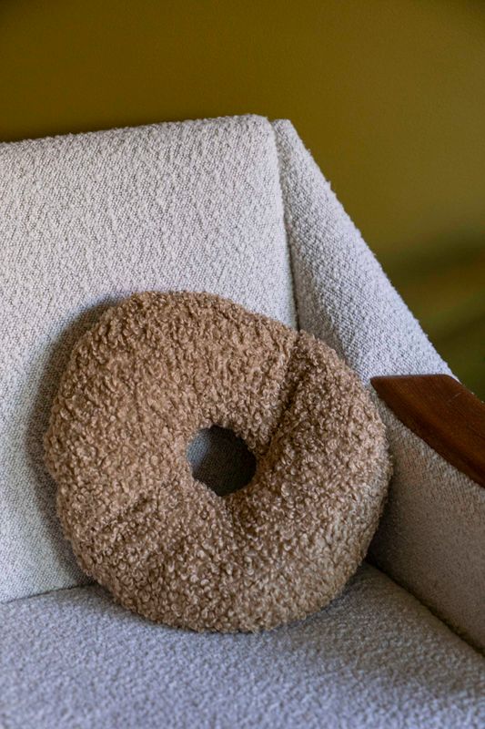 Kudde Donut 43x30cm - Beige
