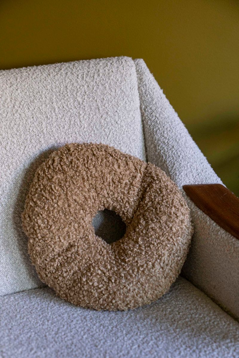 Kudde Donut 43x30cm - Beige