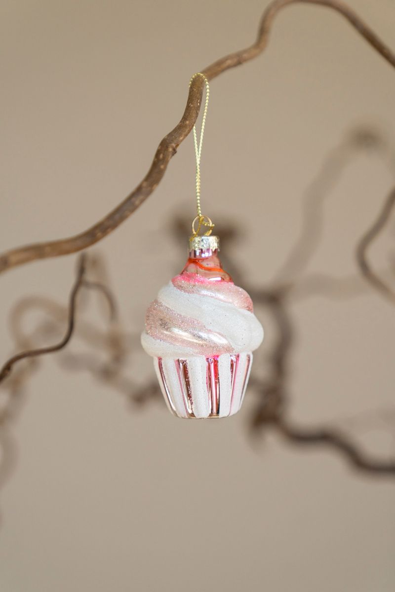 Julgranspynt - Cupcake Rosa