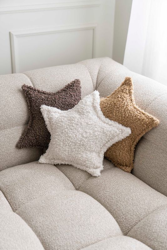 Kudde Stjärna 43x30cm - Beige