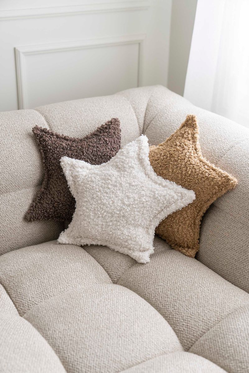 Kudde Stjärna 43x30cm - Beige