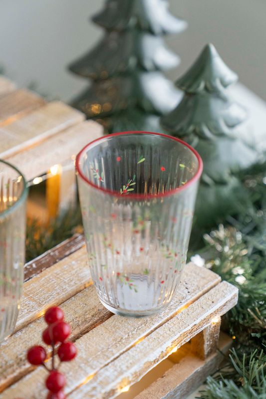 Mistel Glas 395ml - Röd