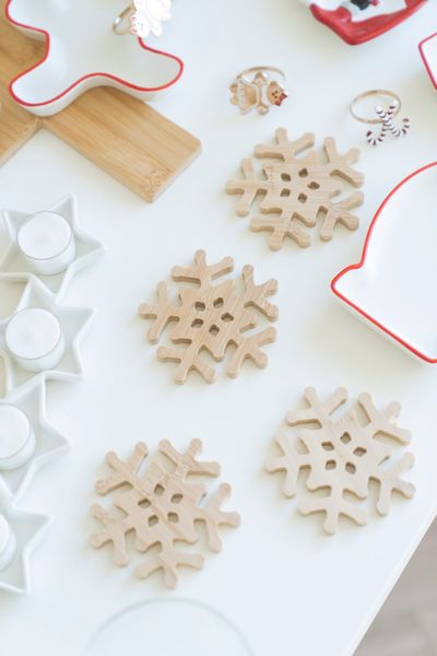 Huvudbild Glasbrickor 4-pack – Snöflinga