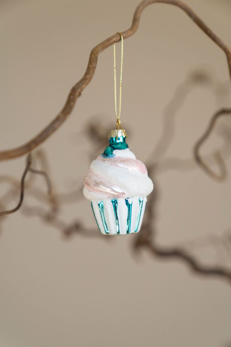 Julgranspynt - Cupcake Blå