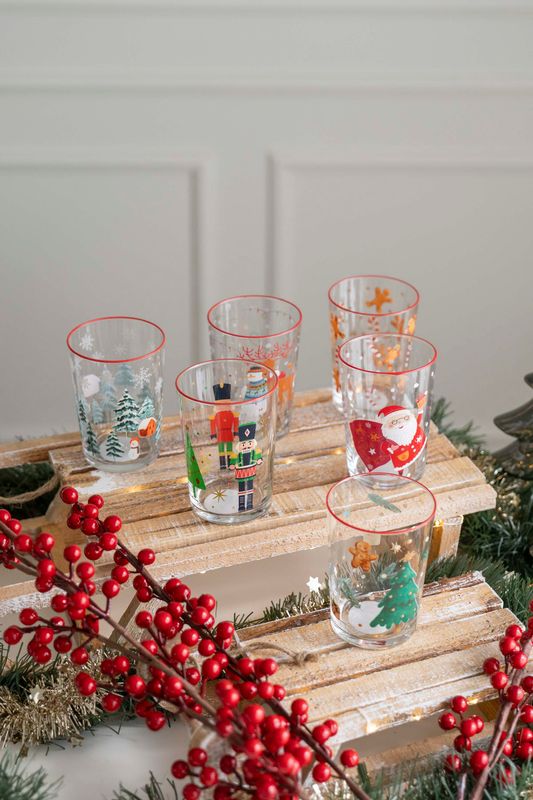 Dricksglas 500ml - Jultomte